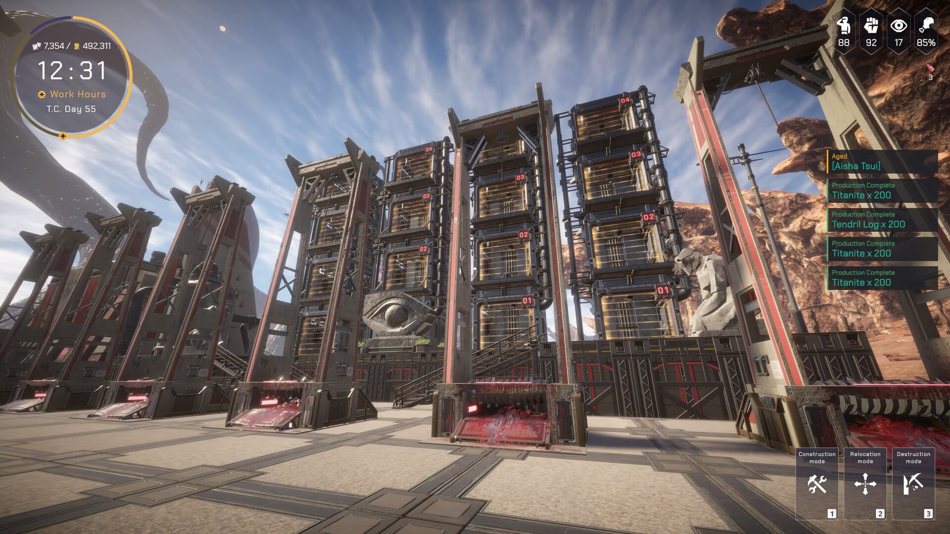 A dense multi-level Pax Autocratica base with connected structures